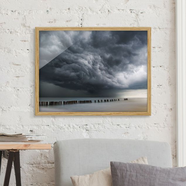 Ingelijste posters Storm Clouds Over The Baltic Sea