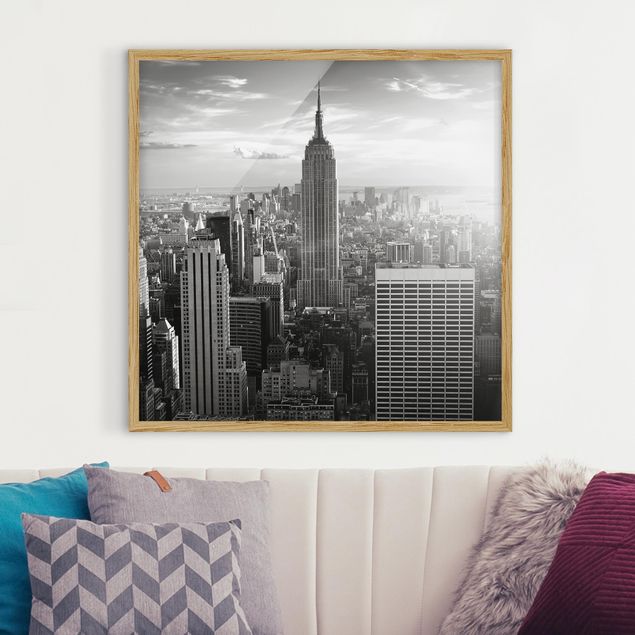 Ingelijste posters Manhattan Skyline