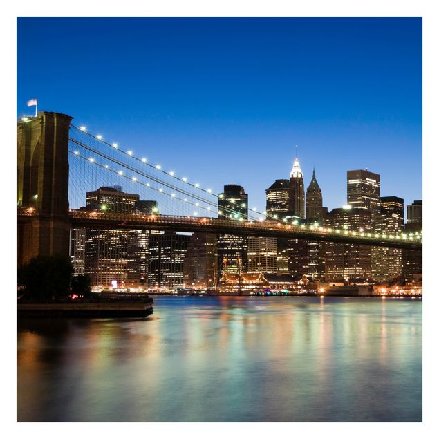 Fotobehang Brooklyn Bridge In New York