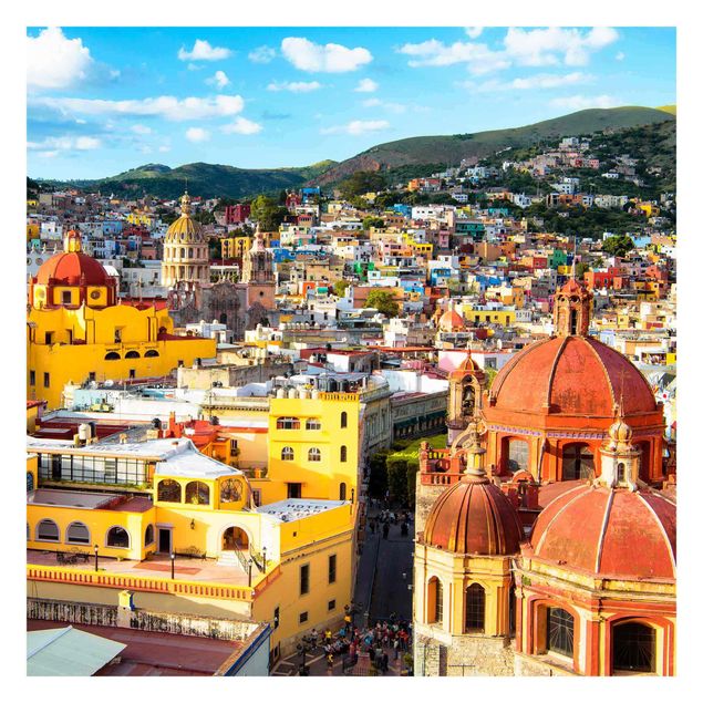 Fotobehang Colourful Houses Guanajuato