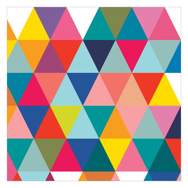 Fotobehang Colourful Triangle Pattern