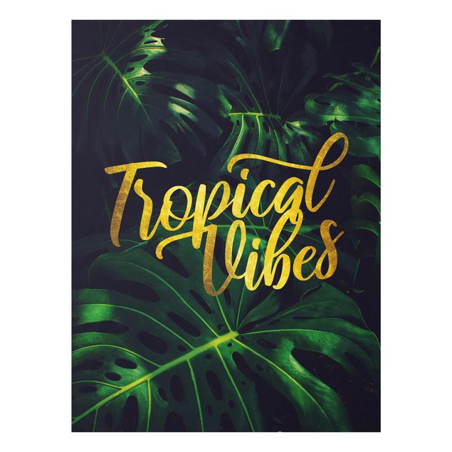 Glasschilderijen Jungle - Tropical Vibes