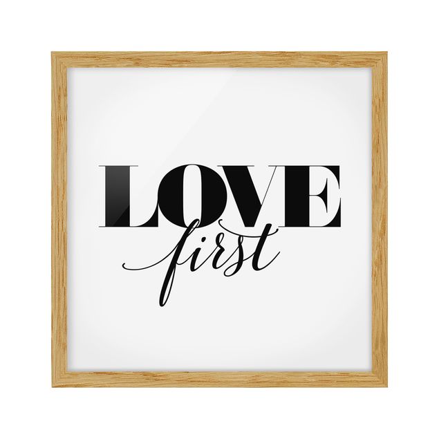 Ingelijste posters Love First
