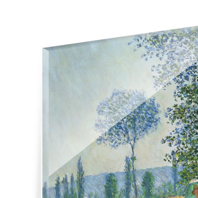 Glasschilderijen Claude Monet - Fields In Spring