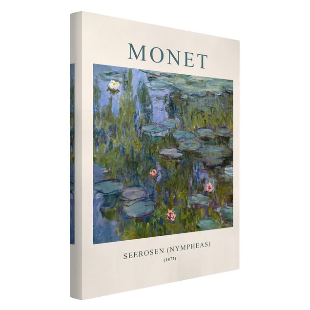 Canvas schilderijen - Claude Monet - Waterlilies (Nymphaeas) - Museum Edition