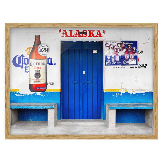Ingelijste posters Alaska Blue Bar