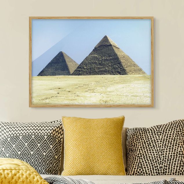 Ingelijste posters Pyramids Of Giza