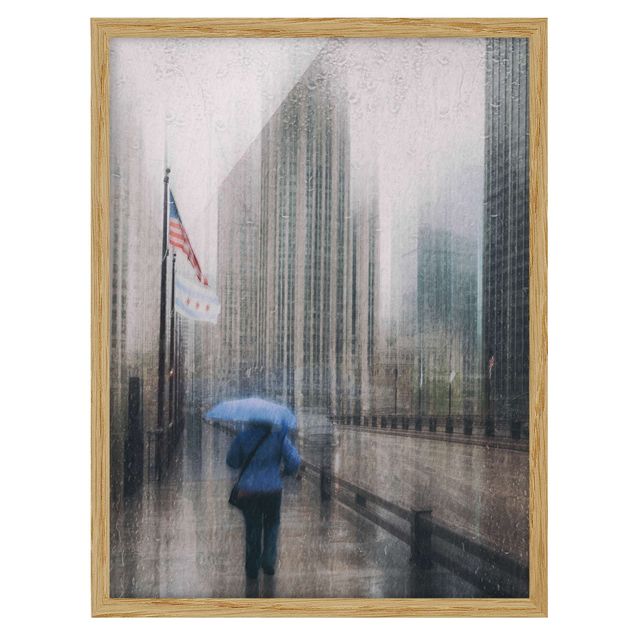 Ingelijste posters Rainy Chicago