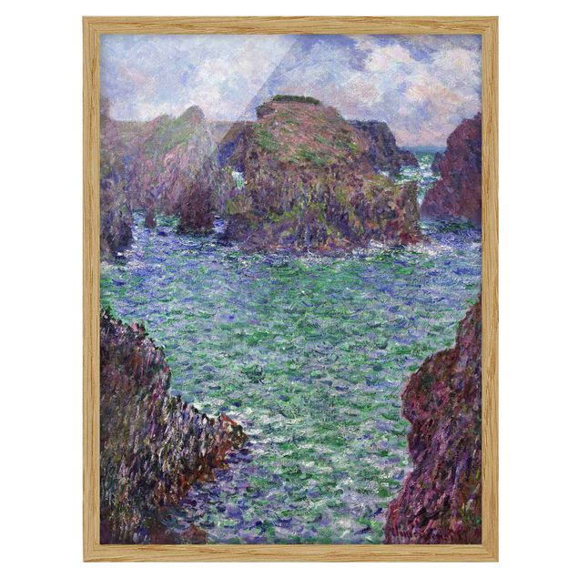 Ingelijste posters Claude Monet - Port-Goulphar, Belle-Île