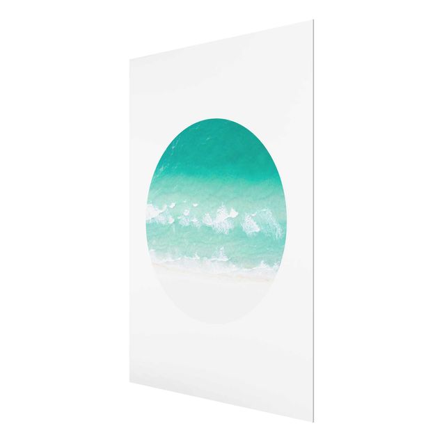 Glasschilderijen The Ocean In A Circle