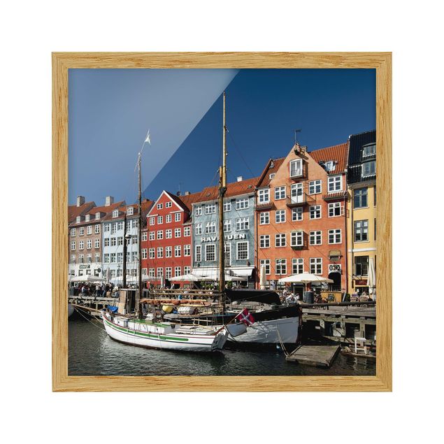 Ingelijste posters Port In Copenhagen