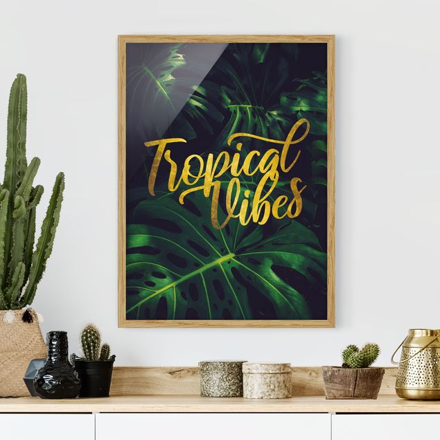 Ingelijste posters Jungle - Tropical Vibes
