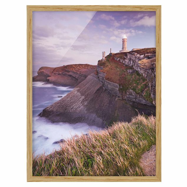 Ingelijste posters Cliffs And Lighthouse