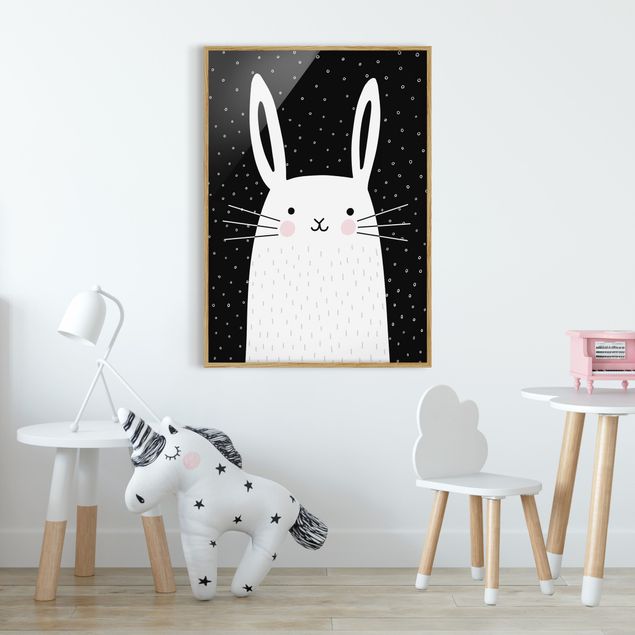 Ingelijste posters Zoo With Patterns - Hase