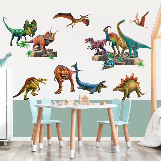 Muurstickers Dinosaur Mega Set