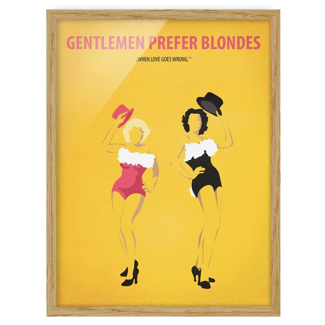 Ingelijste posters Film Poster Gentlemen Prefer Blondes