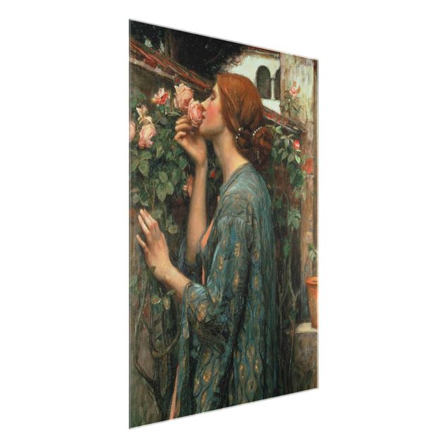 Glasschilderijen John William Waterhouse - The Soul Of The Rose