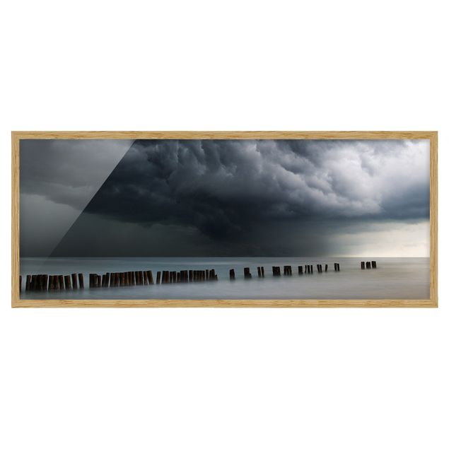 Ingelijste posters Storm Clouds Over The Baltic Sea