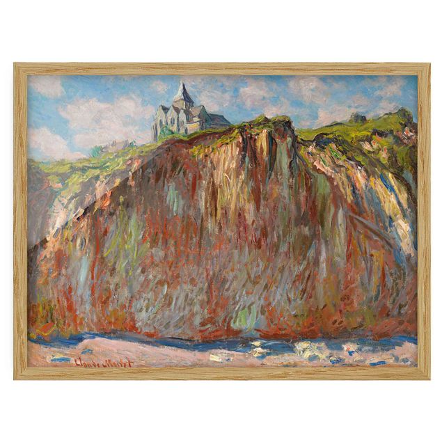 Ingelijste posters Claude Monet - The Church Of Varengeville In The Morning Light