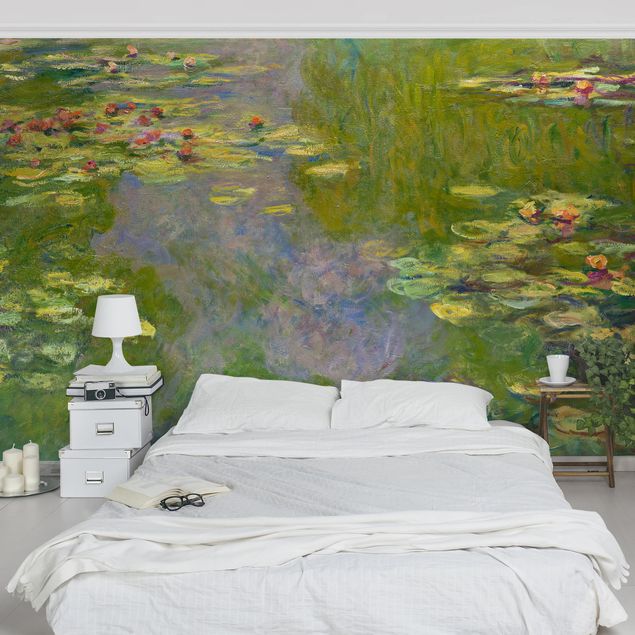 Fotobehang Claude Monet - Green Waterlilies