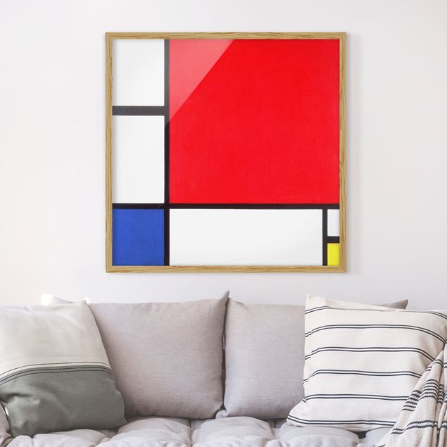 Ingelijste posters Piet Mondrian - Composition With Red Blue Yellow