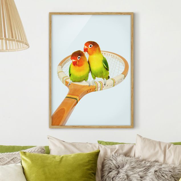 Ingelijste posters Tennis With Birds