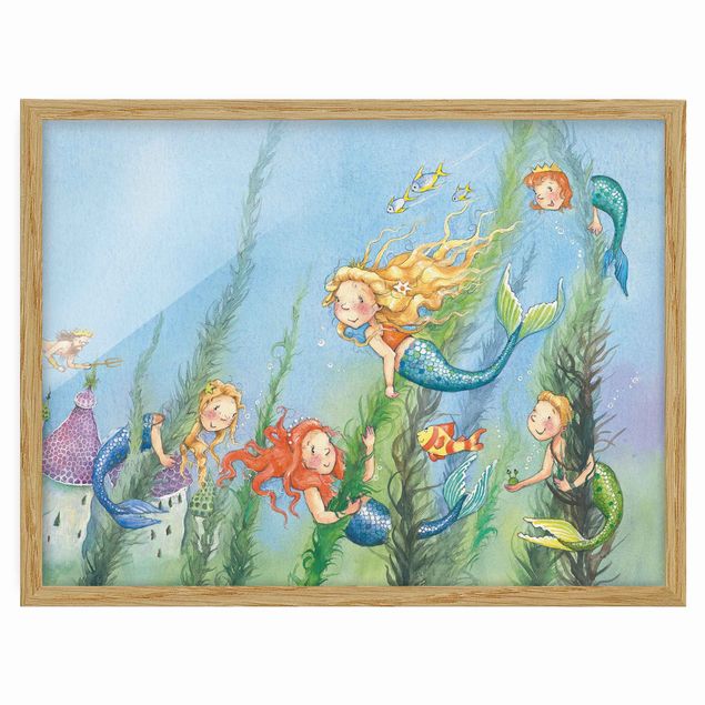 Ingelijste posters Matilda The Mermaid Princess