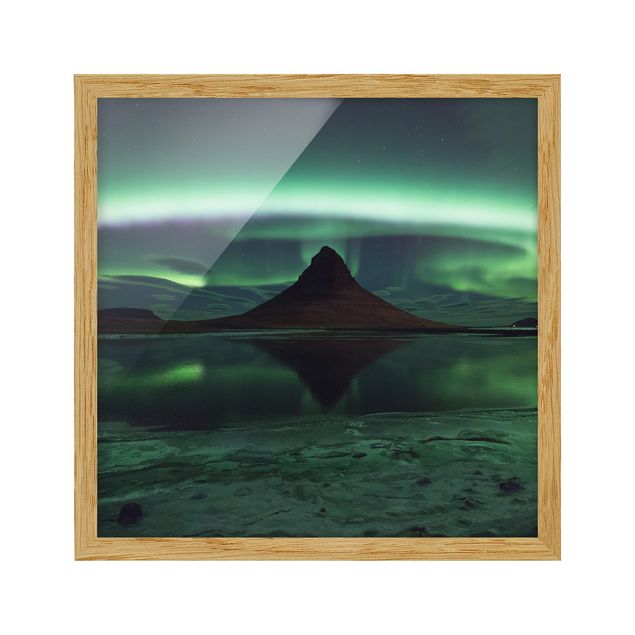 Ingelijste posters Northern Lights In Iceland