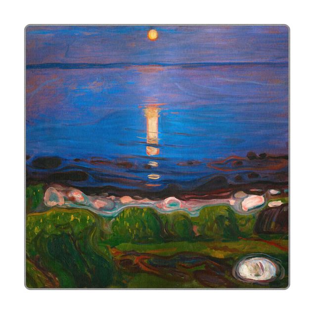 Vloerkleed - Edvard Munch - Summer Night By The Beach