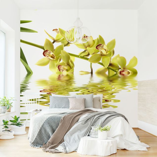 Fotobehang Elegant Orchid Waters