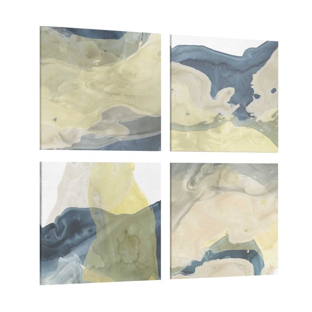 Canvas schilderijen - 4-delig Ocean And Desert Set II