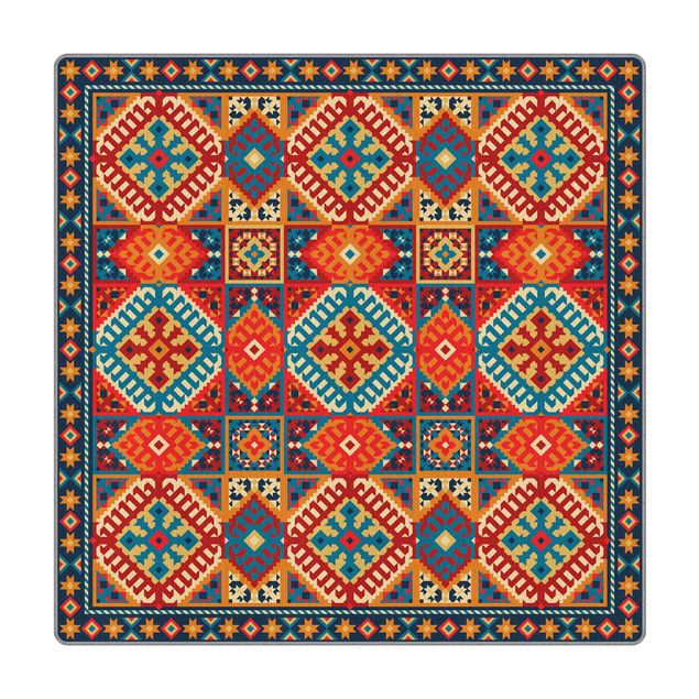 wasbare tapijten Colourful Kilim Rug