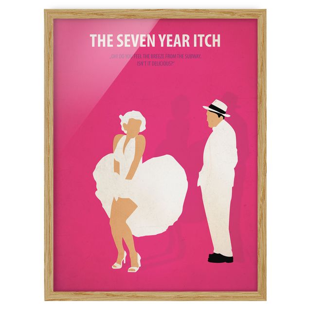 Ingelijste posters Film Poster The Seven Year Itch