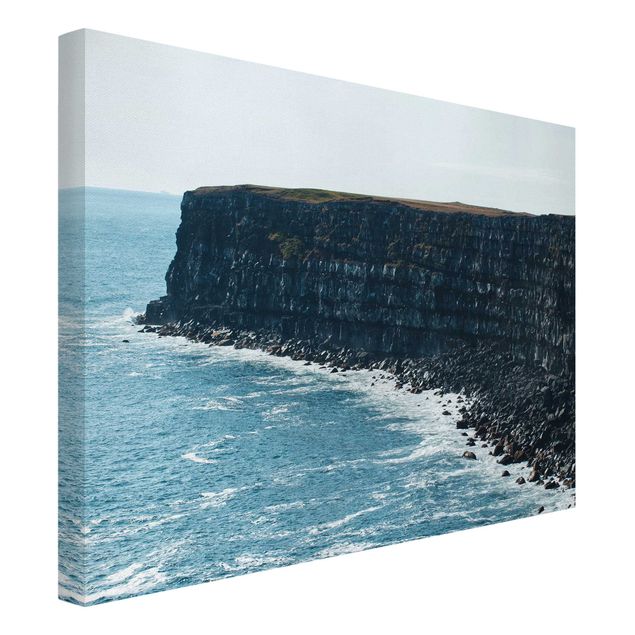 Canvas schilderijen Rocky Islandic Cliffs