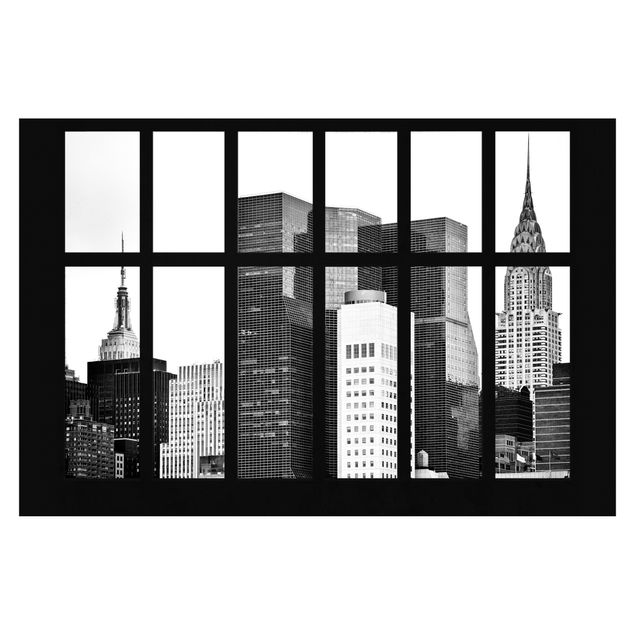Fotobehang Window Manhattan Skyscraper