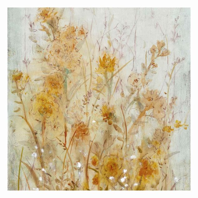 Fotobehang - Yellow Meadow Of Wild Flowers