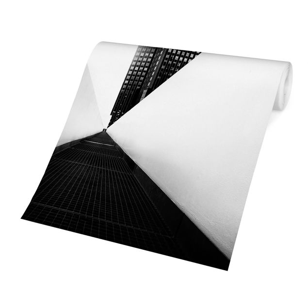Fotobehang Geometrical Architecture Study Black And White