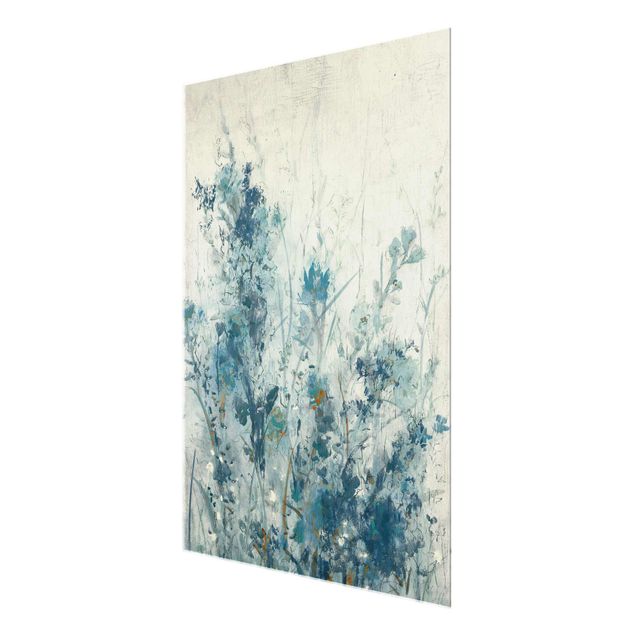 Glasschilderijen Blue Spring Meadow I
