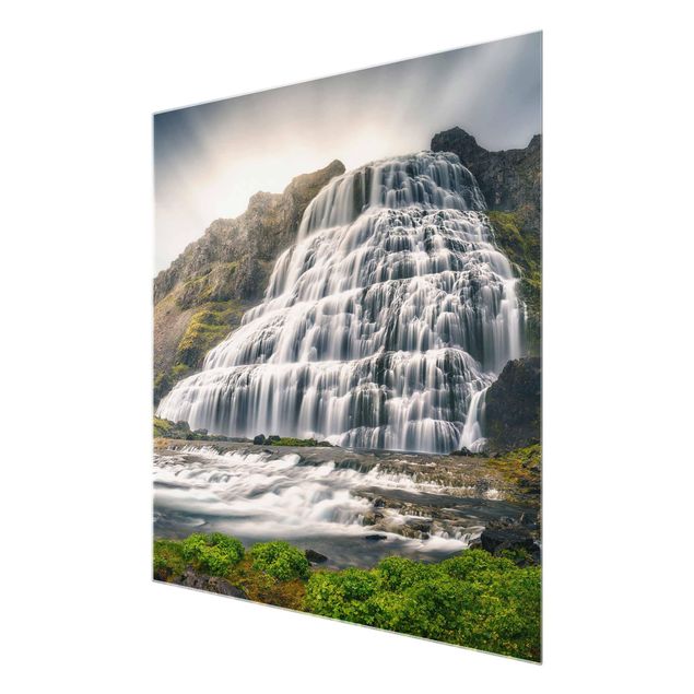 Glasschilderijen Dynjandi Waterfall
