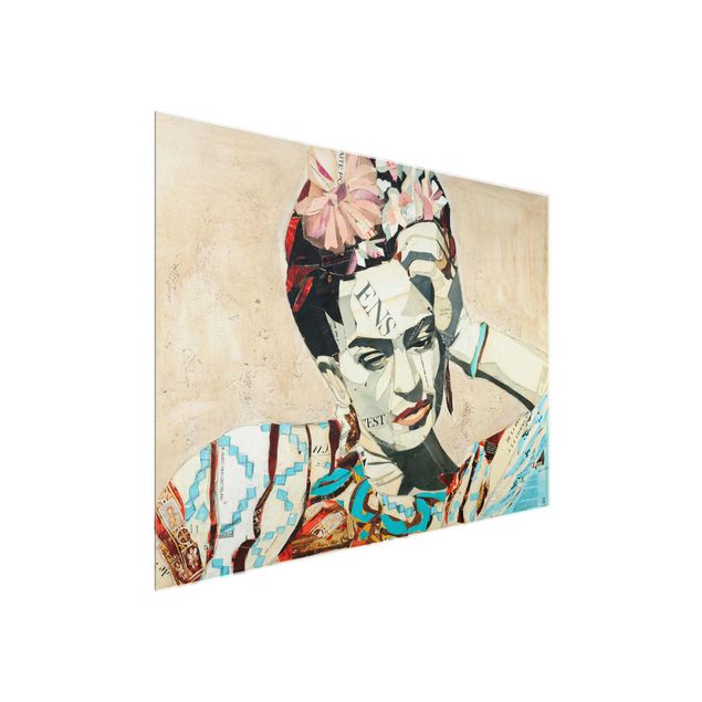 Glasschilderijen Frida Kahlo - Collage No.1