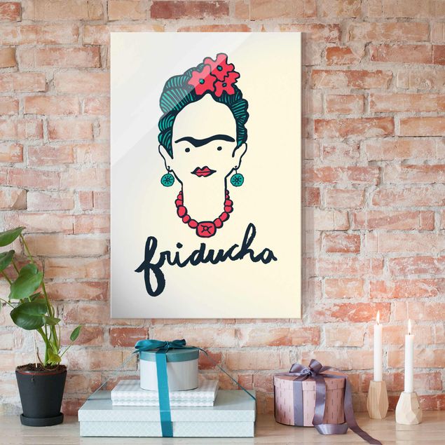 Glas Magnettafel Frida Kahlo - Friducha