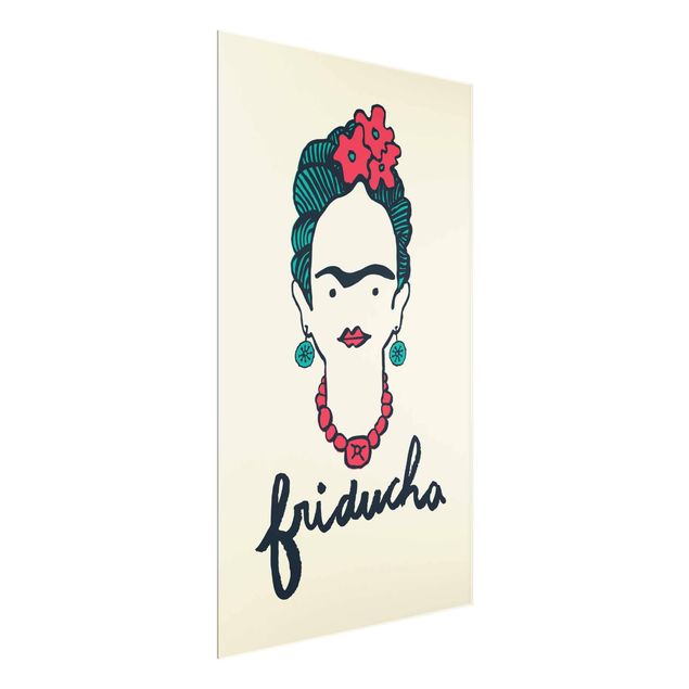 Glasschilderijen Frida Kahlo - Friducha