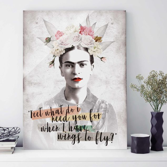 Glas Magnettafel Frida Kahlo - Quote