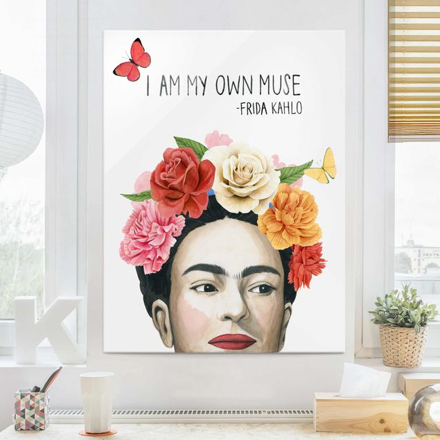 Glasschilderijen Frida's Thoughts - Muse