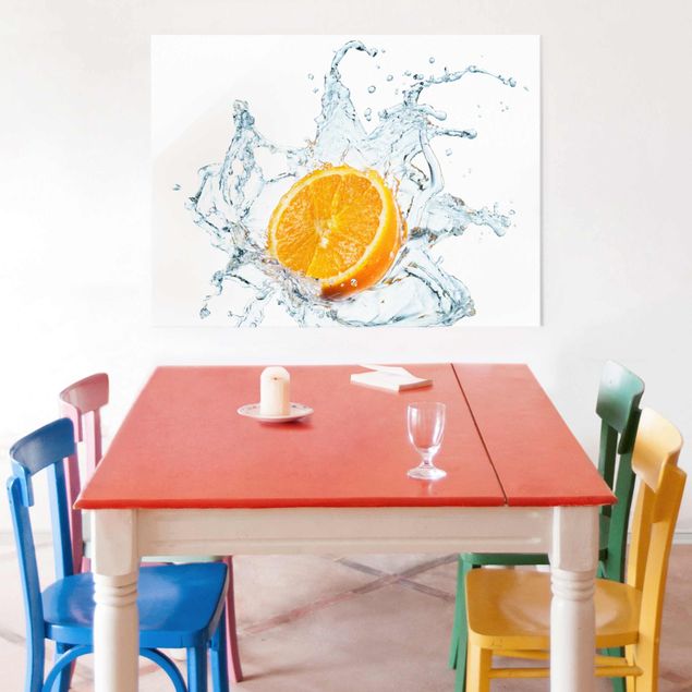 Glasschilderijen Fresh Orange