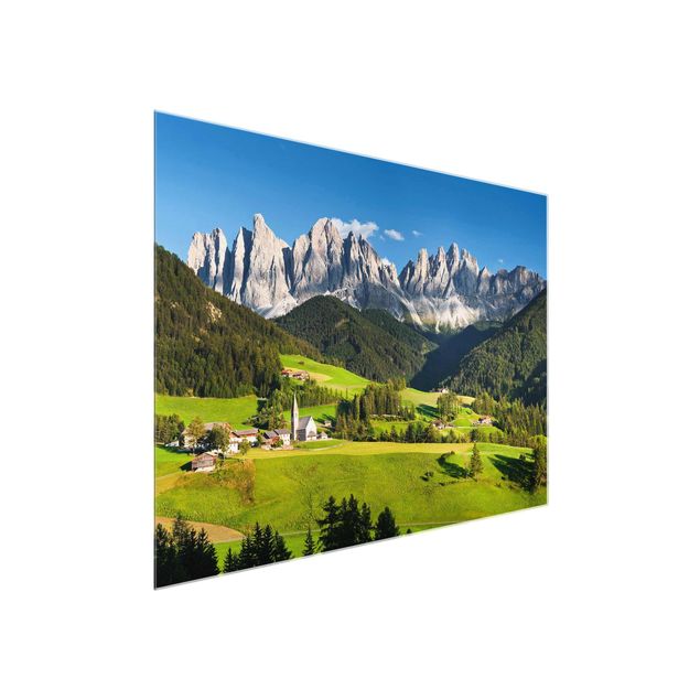 Glasschilderijen Odle In South Tyrol