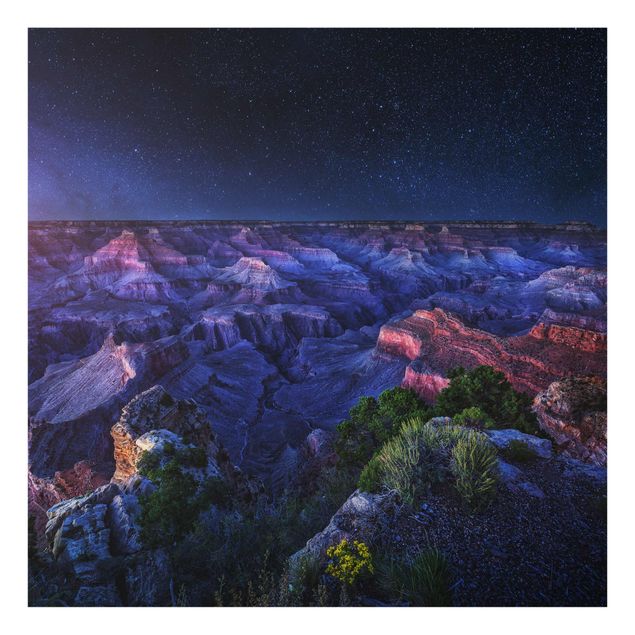 Glasschilderijen Grand Canyon Night