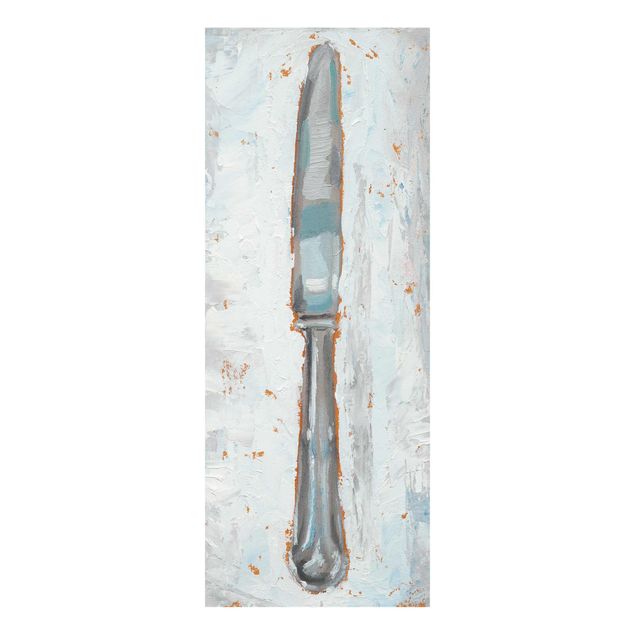 Glasschilderijen Impressionistic Cutlery - Knife