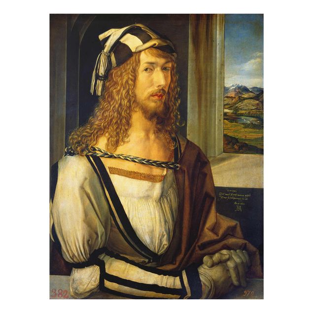 Glasschilderijen Albrecht Dürer - Self-portrait at 26