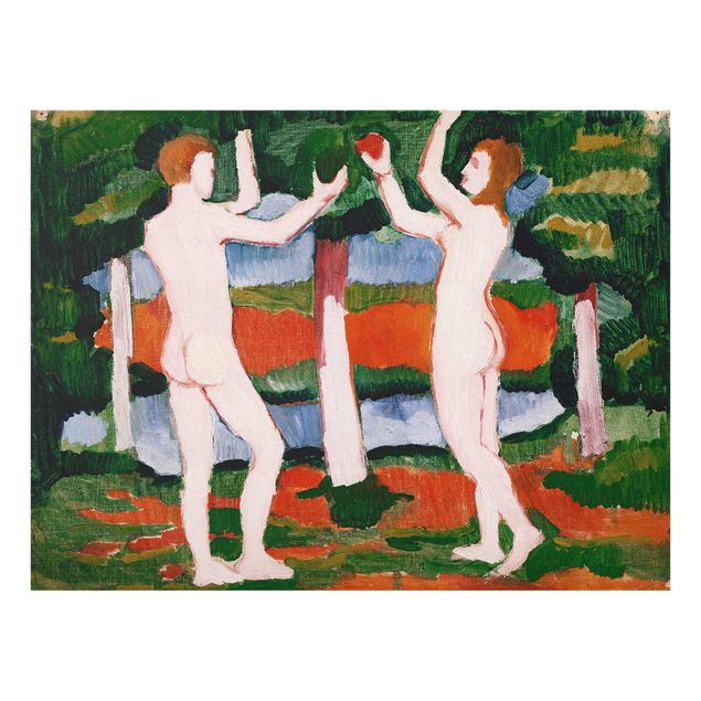 Glasschilderijen August Macke - Adam And Eve